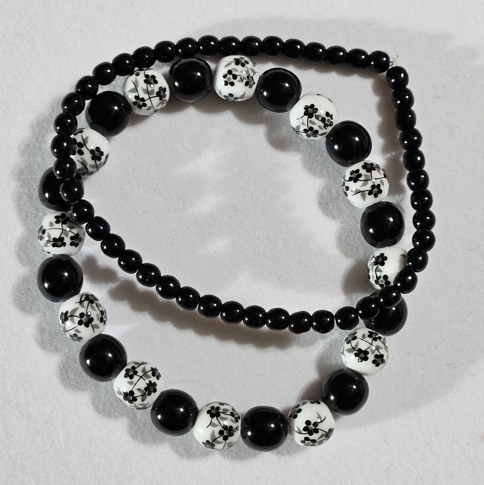 Stretch Bracelets Handcrafted Set of 2